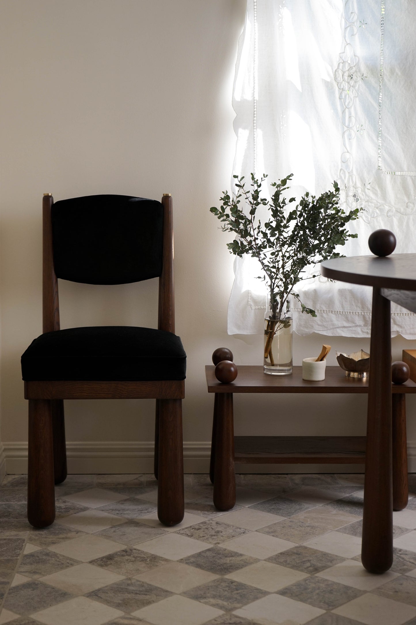 DOTT SIDE TABLE - EBONY