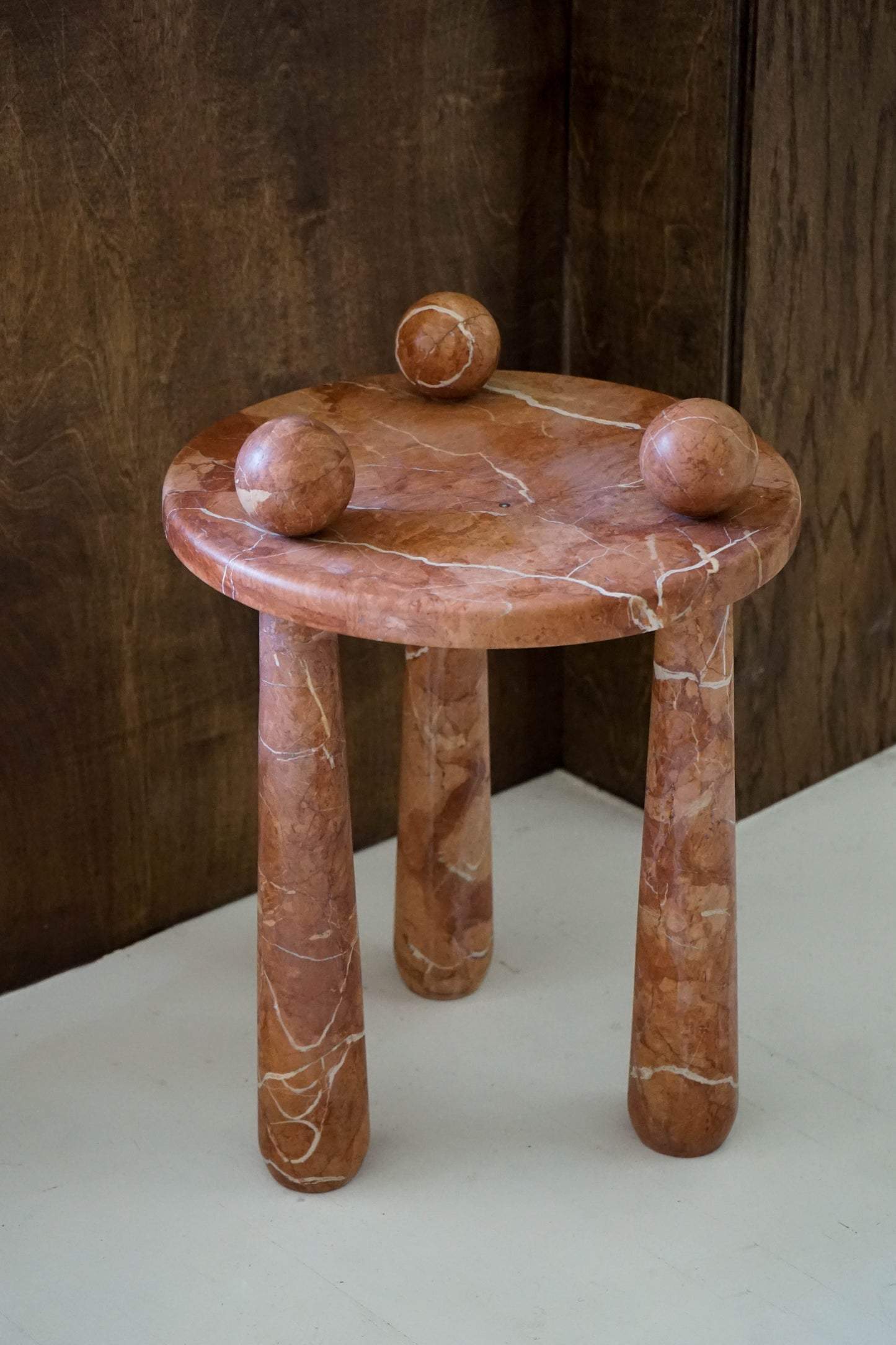 DOTT STOOL - ORANGE MARBLE