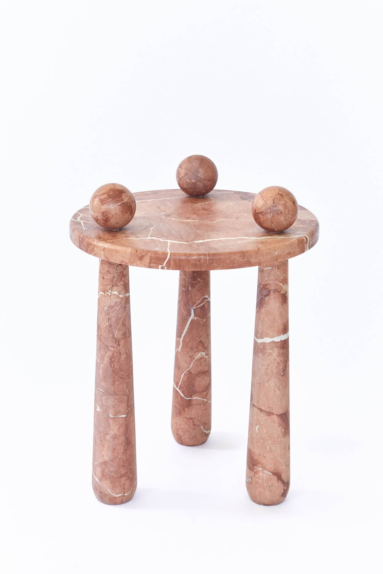 DOTT STOOL - ORANGE MARBLE